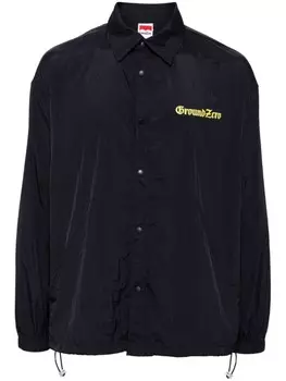 Ground Zero рубашка с логотипом Gothic Fonts, синий