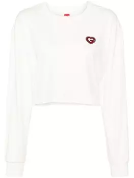 Ground Zero укороченная футболка G-Heart, белый