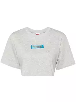 Ground Zero укороченная футболка с логотипом, серый