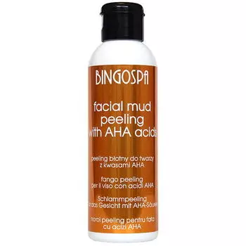 Грязевой пилинг для лица с альфа-кислотами, 120 г Bingospa
