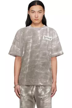 Грязная футболка We11Done, черный