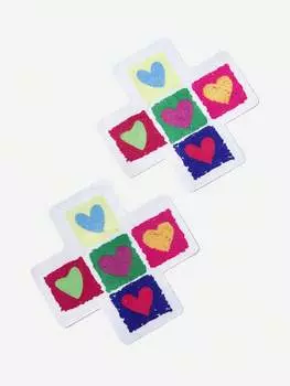 Груди ROMWE Seesan Love Cross 1 пара, многоцветный