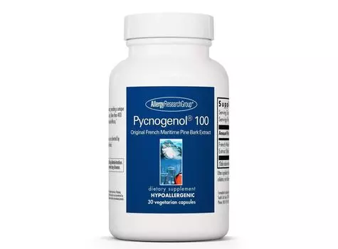 Группа исследований аллергии, Пикногенол 100, 30 вегетарианских капсул ARG