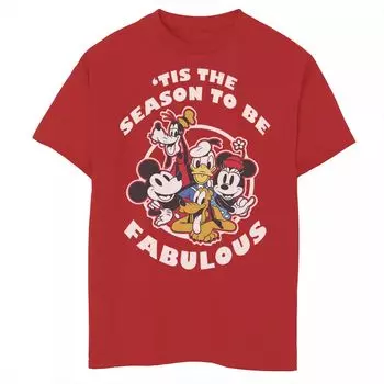 Групповая фотография Disney для мальчиков 8–20 лет: «Настало время быть потрясающей рождественской футболкой с рисунком» Disney