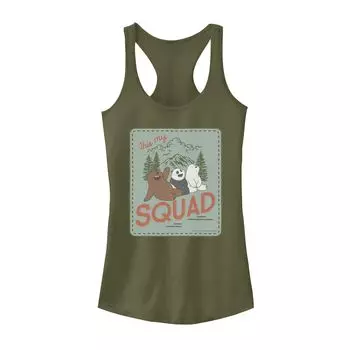 Групповой снимок плаката «We Bare Bears» для юниоров с танком «My Squad» Licensed Character