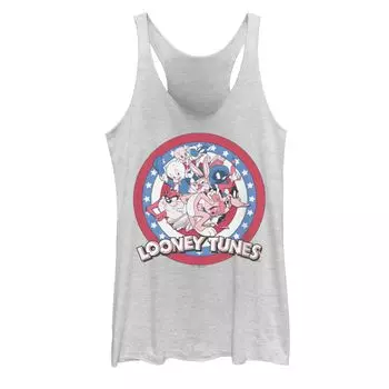 Групповой снимок юниоров из Looney Tunes, танк Americana Circle четвертого июля Licensed Character