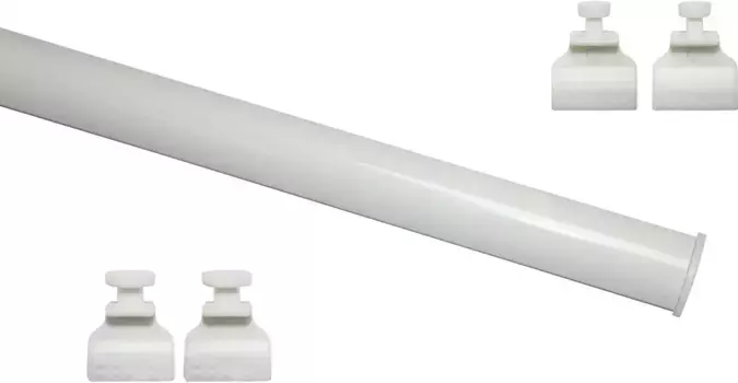 Груз GARDINIA "Нижний профиль для подрезки", серия панельных штор Atlanta, 3-х направляющая Вес: 0,12 г, 60 см, белый