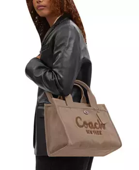 Грузовая сумка-тоут COACH, коричневый/бежевый