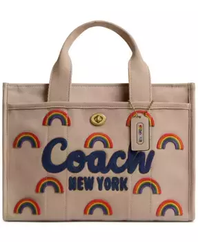 Грузовая сумка-тоут Rainbow COACH, коричневый