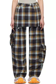 Грузовые брюки-юбка Lawn Collina Strada, коричневый