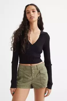 Грузовые шорты H&amp;M, хаки зеленый