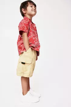 Грузовые шорты H&M, бежевый