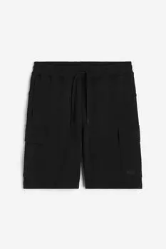 Грузовые шорты H&M, черный