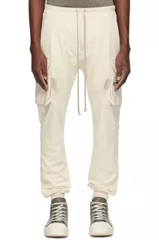 Грузовые штаны Hollywood Mastodon Rick Owens, цвет natural
