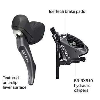 GRX BL-RX810 Тормозной рычаг и суппорт Shimano, черный