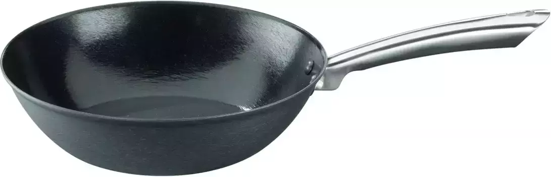 GSW Вок "Профессиональный", чугун, (1 шт.), индукция 28 см, черный