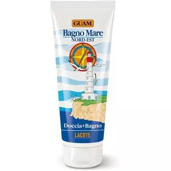 Guam Nordostseebad Смягчающий и увлажняющий гель для душа с водорослями Гуам и морской солью 250мл