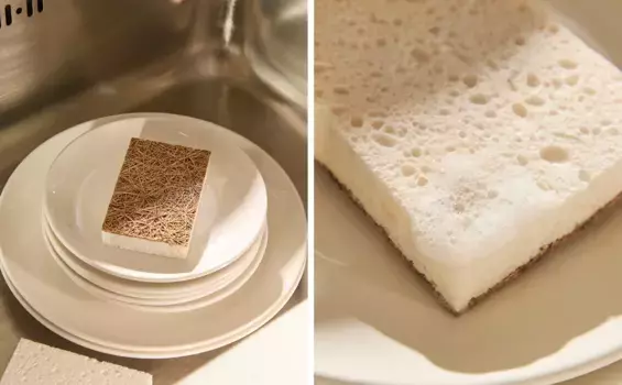 Губка для мытья посуды (2 шт.) Zara Home, светло-бежевый