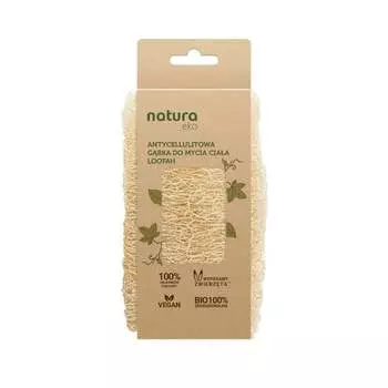 Губка для мытья тела из люфы, 1 шт. Natura Eco