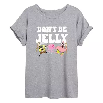 Губка для юниоровБоб КвадратБрюки Струящаяся футболка «Don't Be Jelly» Licensed Character, серый