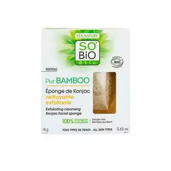 Губка из коньяка, 18 г So'bio Etic, Pur Bamboo, So Bio etic