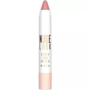 Губная помада Golden Rose Nude Look Creamy Shine Lipstick 02 Pink Rose