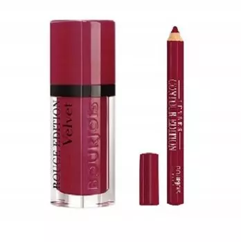 Губная помада + карандаш BOURJOIS EDITION VELVET 08