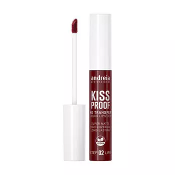 Губная помада Kiss Proof Labial Lquido Andreia, цвет 01 burgundy