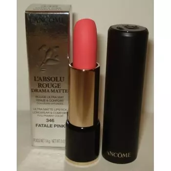 Губная помада Lancome L'Absolu Rouge 346 Fatale Pink Drama Matte — новинка в коробке Lancme