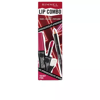 Губная помада Lip combo provocalips lote Rimmel london, 2 шт, Trendy pink