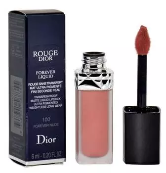 Губная помада, оттенок 100 Forever Nude, 6 мл Dior, Rouge Forever