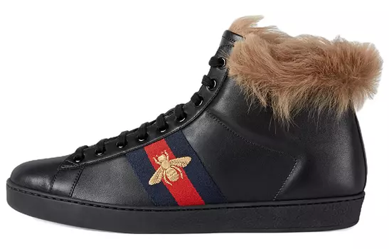 Кеды мужские Gucci высокие, черный