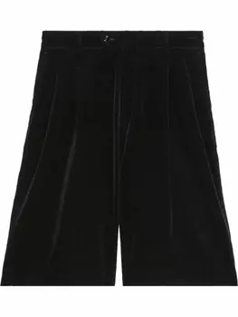 Gucci бархатные шорты, черный