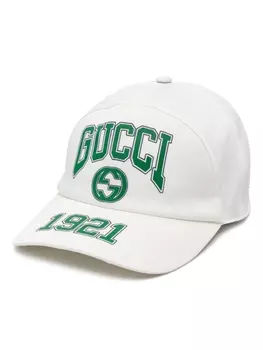 Gucci бейсболка с логотипом, белый