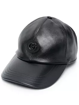 Gucci бейсболка с логотипом Double G, черный