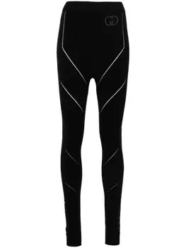 Gucci бесшовные спортивные брюки с перфорацией, черный