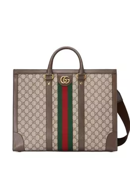 Gucci большая сумка-тоут Ophidia, нейтральный цвет