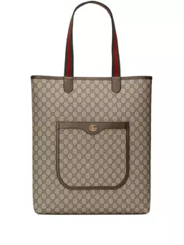 Gucci большая сумка-тоут Ophidia, нейтральный цвет