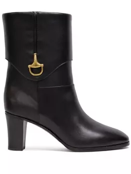 Gucci ботильоны Half Horsebit, черный