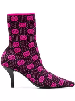 Gucci ботильоны с логотипом Interlocking-G, черный