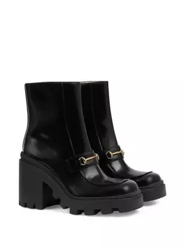 Gucci ботильоны с пряжкой Horsebit, черный