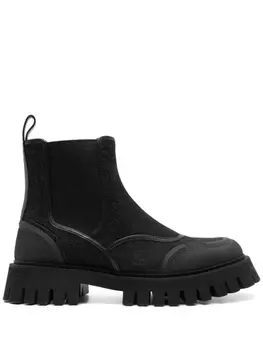 Gucci ботинки из канваса с логотипом GG, черный