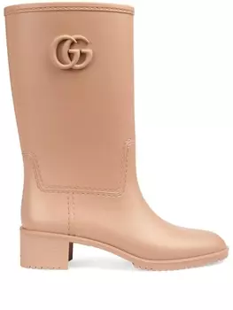 Gucci ботинки с декором Double G, нейтральный цвет