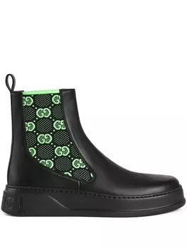 Gucci ботинки с узором GG Supreme, черный