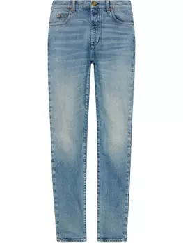 Gucci брюки скинни из денима, синий