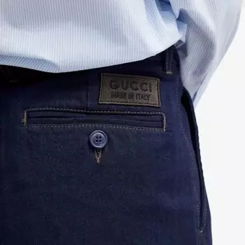 Gucci Брюки со складками, синий