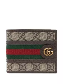 Gucci бумажник Ophidia, коричневый