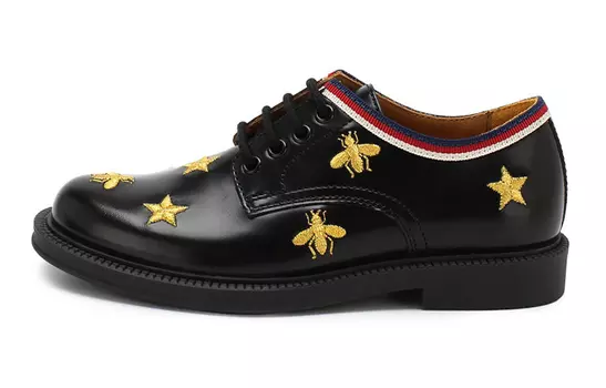 Туфли детские Gucci кожаные, черный