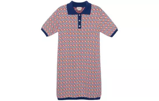Платье детское Gucci, синий / красный