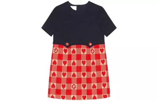 Платье детское Gucci, черный / красный